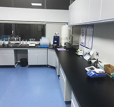 Sala de P&D para equipamentos médicos de uso veterinário de bancada