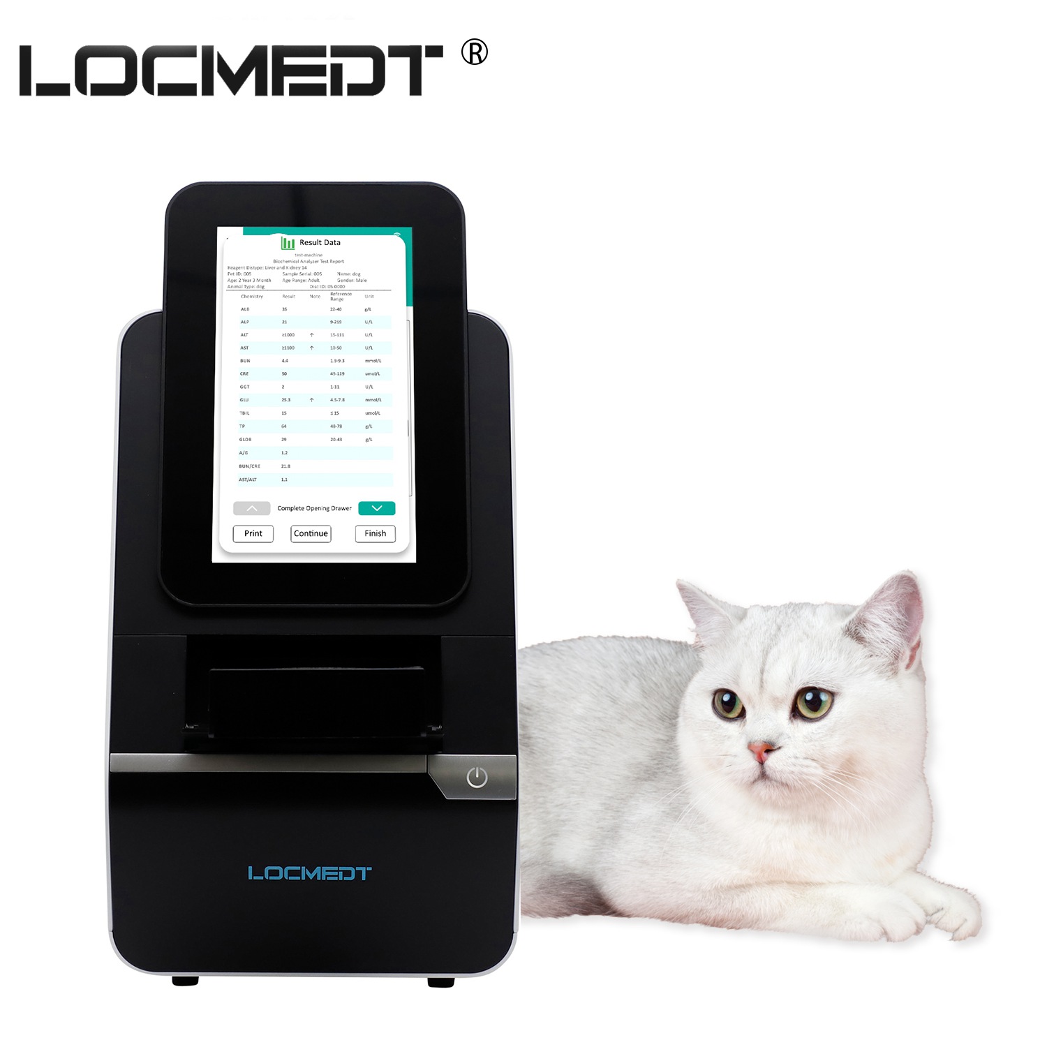 Noahcali-100 Auto Analisador Químico de Clínica Veterinária