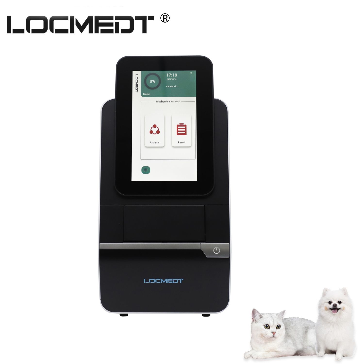 LOCMEDT<sup>®</sup> Noahcali-100 Portátil Analisador Químico Veterinário